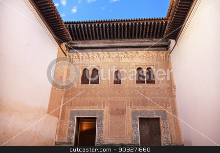 To use this stock image in your creative project, please select the size you need over to the right and click the "Add to Cart" button.
Your downloaded image will come with the Cutcaster watermark removed so don’t worry about the watermark you see on this page. Alhambra Mexuar Courtyard Moorish Wall Designs Granada Andalusia stock photo, Alhambra Mexuar Courtyard Moorish Wall Windows Patterns Designs Granada Andalusia Spain by William Perry