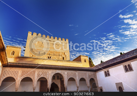 To use this stock image in your creative project, please select the size you need over to the right and click the "Add to Cart" button.
Your downloaded image will come with the Cutcaster watermark removed so don’t worry about the watermark you see on this page. Alhambra Myrtle Courtyard Moorish Wall Designs Granada Andalusia stock photo, Alhambra Myrtle Courtyard Moorish Wall Windows Patterns Designs Granada Andalusia Spain by William Perry