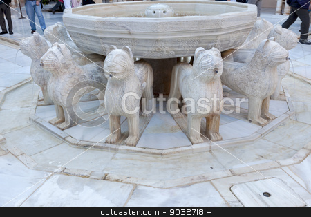 To use this stock image in your creative project, please select the size you need over to the right and click the "Add to Cart" button.
Your downloaded image will come with the Cutcaster watermark removed so don’t worry about the watermark you see on this page. Alhambra Moorish Courtyard Lions Fountain Statue Granada Andalus stock photo, Alhambra Moorish Courtyard Lions Statue Fountain Patterns Designs Granada Andalusia Spain by William Perry