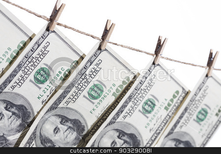 To use this stock image in your creative project, please select the size you need over to the right and click the "Add to Cart" button.
Your downloaded image will come with the Cutcaster watermark removed so don’t worry about the watermark you see on this page. Hundred Dollar Bills Hanging From Clothesline on White stock photo, Hundred Dollar Bills Hanging From Clothesline on a White Background. by Andy Dean
