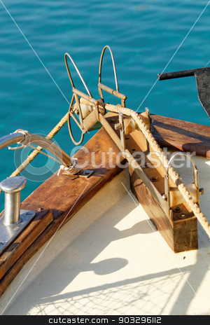 To use this stock image in your creative project, please select the size you need over to the right and click the "Add to Cart" button.
Your downloaded image will come with the Cutcaster watermark removed so don’t worry about the watermark you see on this page. Boat deck stock photo, Photo of a boat deck on the sea by Nneirda