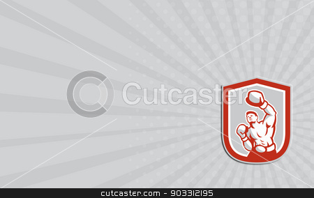 To use this stock image in your creative project, please select the size you need over to the right and click the "Add to Cart" button.
Your downloaded image will come with the Cutcaster watermark removed so don’t worry about the watermark you see on this page. Business card Boxer Boxing Punching Jabbing Circle Retro stock photo, Business card showing illustration of a boxer jabbing punching set inside circle done in retro style on isolated background. by patrimonio