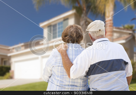 To use this stock image in your creative project, please select the size you need over to the right and click the "Add to Cart" button.
Your downloaded image will come with the Cutcaster watermark removed so don’t worry about the watermark you see on this page. Happy Senior Couple Looking at Front of House stock photo, Happy Senior Couple From Behind Looking at Front of House. by Andy Dean