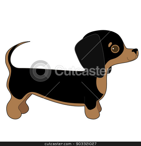 To use this stock image in your creative project, please select the size you need over to the right and click the "Add to Cart" button.
Your downloaded image will come with the Cutcaster watermark removed so don’t worry about the watermark you see on this page. Dachshund stock vector clipart, A cartoon illustration of a Dachshund puppy by Maria Bell