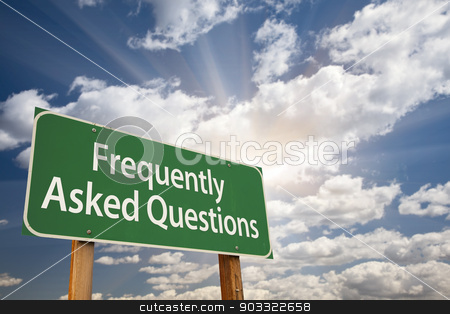 To use this stock image in your creative project, please select the size you need over to the right and click the "Add to Cart" button.
Your downloaded image will come with the Cutcaster watermark removed so don’t worry about the watermark you see on this page. Frequently Asked Questions Green Road Sign stock photo, Frequently Asked Questions Green Road Sign with Dramatic Clouds and Sky. by Andy Dean