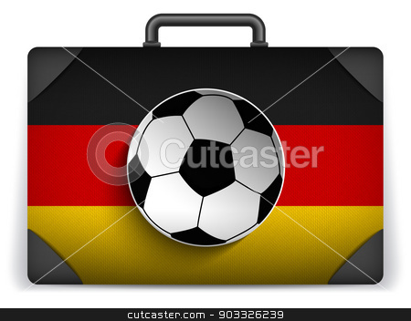 To use this stock image in your creative project, please select the size you need over to the right and click the "Add to Cart" button.
Your downloaded image will come with the Cutcaster watermark removed so don’t worry about the watermark you see on this page. Germany Travel Luggage with Flag for Vacation stock vector clipart, Vector - Germany Travel Luggage with Flag for Vacation by Augusto Cabral Graphiste Rennes