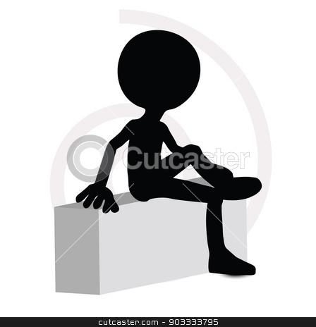 To use this stock image in your creative project, please select the size you need over to the right and click the "Add to Cart" button.
Your downloaded image will come with the Cutcaster watermark removed so don’t worry about the watermark you see on this page. 3d man in sitting pose stock vector clipart, EPS Vector 10 - 3d man in sitting pose by Istanbul2009