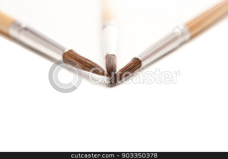To use this stock image in your creative project, please select the size you need over to the right and click the "Add to Cart" button.
Your downloaded image will come with the Cutcaster watermark removed so don’t worry about the watermark you see on this page. paint brush stock photo, different size artist paint brushes on white by Felix Furo