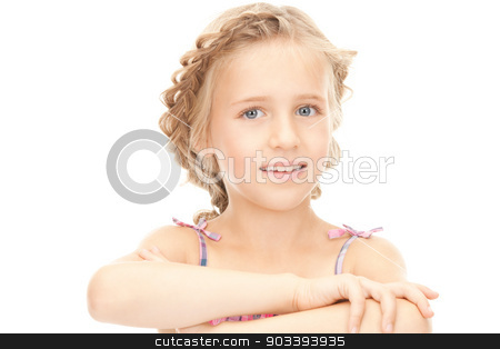 To use this stock image in your creative project, please select the size you need over to the right and click the "Add to Cart" button.
Your downloaded image will come with the Cutcaster watermark removed so don’t worry about the watermark you see on this page. little girl stock photo, bright closeup portrait picture of little girl
by Syda Productions