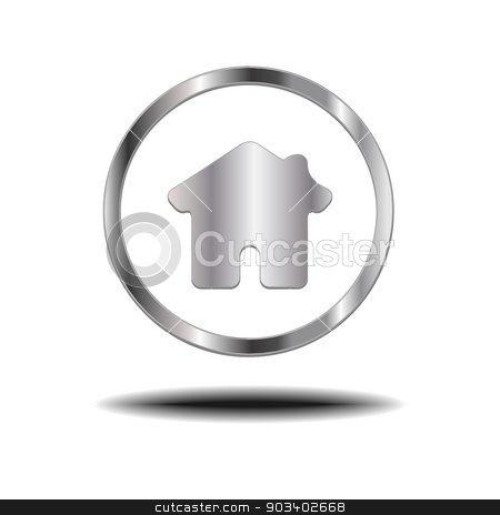 To use this stock image in your creative project, please select the size you need over to the right and click the "Add to Cart" button.
Your downloaded image will come with the Cutcaster watermark removed so don’t worry about the watermark you see on this page. Metal Home Icon. stock vector clipart, Metal Home Icon. by doraclub