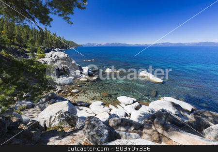 To use this stock image in your creative project, please select the size you need over to the right and click the "Add to Cart" button.
Your downloaded image will come with the Cutcaster watermark removed so don’t worry about the watermark you see on this page. Beautiful Shoreline of Lake Tahoe stock photo, Beautiful Clear Water Shoreline of Lake Tahoe. by Andy Dean