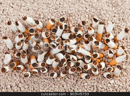 To use this stock image in your creative project, please select the size you need over to the right and click the "Add to Cart" button.
Your downloaded image will come with the Cutcaster watermark removed so don’t worry about the watermark you see on this page. Cigarettes rectangle from above stock photo, Ashtray full of smoked cigarettes in the sand arranged as a rectangle by Dario Rota