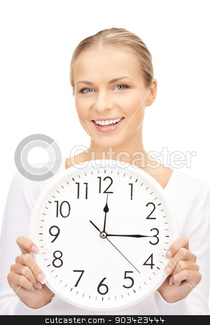 To use this stock image in your creative project, please select the size you need over to the right and click the "Add to Cart" button.
Your downloaded image will come with the Cutcaster watermark removed so don’t worry about the watermark you see on this page. woman holding big clock stock photo, bright picture of woman holding big clock by Syda Productions