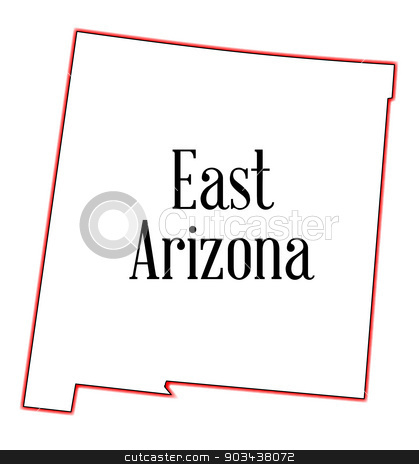 To use this stock image in your creative project, please select the size you need over to the right and click the "Add to Cart" button.
Your downloaded image will come with the Cutcaster watermark removed so don’t worry about the watermark you see on this page. East Arizona stock vector clipart, Outline map of the state of Arizona on a white background by Kotto