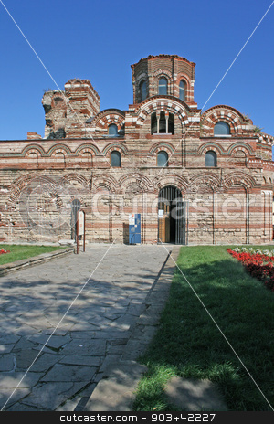 To use this stock image in your creative project, please select the size you need over to the right and click the "Add to Cart" button.
Your downloaded image will come with the Cutcaster watermark removed so don’t worry about the watermark you see on this page. Ancient church in Nessebar, Bulgaria stock photo, The Christ Pantokrator Church in Nessebar, Bulgaria by Minka Ruskova-Stefanova