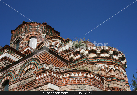 To use this stock image in your creative project, please select the size you need over to the right and click the "Add to Cart" button.
Your downloaded image will come with the Cutcaster watermark removed so don’t worry about the watermark you see on this page. Ancient church in Nessebar, Bulgaria stock photo, The Christ Pantokrator Church in Nessebar, Bulgaria by Minka Ruskova-Stefanova