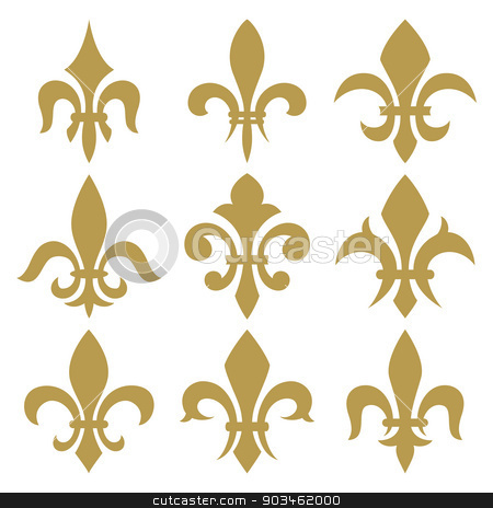 To use this stock image in your creative project, please select the size you need over to the right and click the "Add to Cart" button.
Your downloaded image will come with the Cutcaster watermark removed so don’t worry about the watermark you see on this page. Fleur de lis set stock vector clipart, fleur de lis set. Vector isolated images. by Dmitry