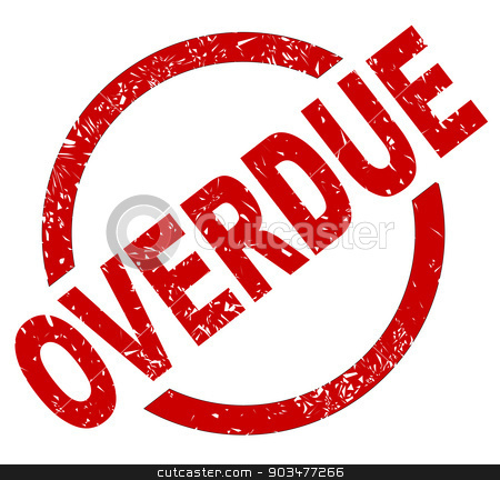 overdue stock vector overdue stock vector