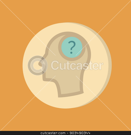 To use this stock image in your creative project, please select the size you need over to the right and click the "Add to Cart" button.
Your downloaded image will come with the Cutcaster watermark removed so don’t worry about the watermark you see on this page. Head with a question mark. Avatar wonders. Icon help stock vector clipart, Head with a question mark. Avatar wonders. Icon help by LittleCuckoo