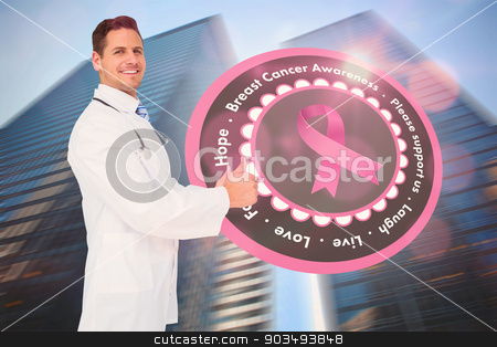 To use this stock image in your creative project, please select the size you need over to the right and click the "Add to Cart" button.
Your downloaded image will come with the Cutcaster watermark removed so don’t worry about the watermark you see on this page. Doctor with breast cancer awareness message stock photo, Doctor with breast cancer awareness message for awareness month by Wavebreak Media
