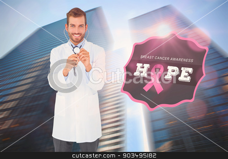 To use this stock image in your creative project, please select the size you need over to the right and click the "Add to Cart" button.
Your downloaded image will come with the Cutcaster watermark removed so don’t worry about the watermark you see on this page. Doctor with breast cancer awareness message stock photo, Doctor with breast cancer awareness message for awareness month by Wavebreak Media