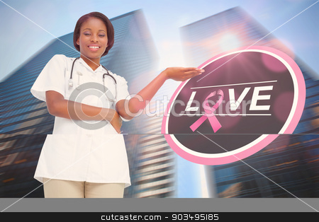 To use this stock image in your creative project, please select the size you need over to the right and click the "Add to Cart" button.
Your downloaded image will come with the Cutcaster watermark removed so don’t worry about the watermark you see on this page. Doctor with breast cancer awareness message stock photo, Doctor with breast cancer awareness message for awareness month by Wavebreak Media