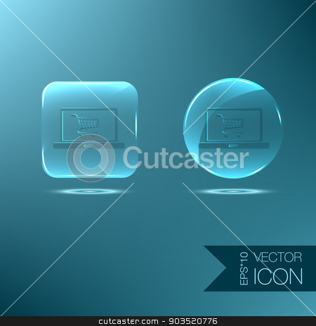 To use this stock image in your creative project, please select the size you need over to the right and click the "Add to Cart" button.
Your downloaded image will come with the Cutcaster watermark removed so don’t worry about the watermark you see on this page. laptop with symbol shopping cart stock vector clipart, notebook with symbol shopping cart by LittleCuckoo