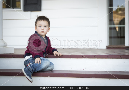 To use this stock image in your creative project, please select the size you need over to the right and click the "Add to Cart" button.
Your downloaded image will come with the Cutcaster watermark removed so don’t worry about the watermark you see on this page. Melancholy Mixed Race Boy Sitting on Front Porch Steps stock photo, Cute Melancholy Mixed Race Boy Sitting on Front Porch Steps. by Andy Dean