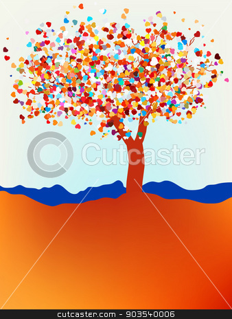 To use this stock image in your creative project, please select the size you need over to the right and click the "Add to Cart" button.
Your downloaded image will come with the Cutcaster watermark removed so don’t worry about the watermark you see on this page. Valentine tree, love, leaf from hearts. EPS 8 stock vector clipart, Valentine tree, love, leaf from hearts. EPS 8 vector file included by Vladimir Petrov