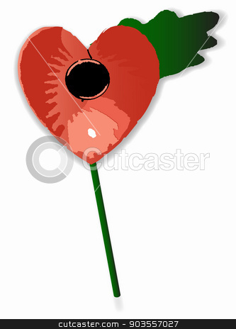 To use this stock image in your creative project, please select the size you need over to the right and click the "Add to Cart" button.
Your downloaded image will come with the Cutcaster watermark removed so don’t worry about the watermark you see on this page. Poppy Heart stock vector clipart, A red poppy heart with leaf and stalk over a white background by Kotto