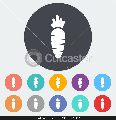 To use this stock image in your creative project, please select the size you need over to the right and click the "Add to Cart" button.
Your downloaded image will come with the Cutcaster watermark removed so don’t worry about the watermark you see on this page. Carrot stock vector clipart, Carrot. Single flat icon on the circle. Vector illustration. by Afanasiev Oleksii