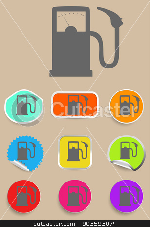 To use this stock image in your creative project, please select the size you need over to the right and click the "Add to Cart" button.
Your downloaded image will come with the Cutcaster watermark removed so don’t worry about the watermark you see on this page. Gas station fuel pump black icon set stock vector clipart, Gas station fuel pump black icon set. by Liudmila Marykon