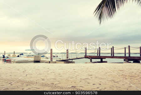 To use this stock image in your creative project, please select the size you need over to the right and click the "Add to Cart" button.
Your downloaded image will come with the Cutcaster watermark removed so don’t worry about the watermark you see on this page. boats moored to pier stock photo, beach, summer, travel and leisure concept - boats moored to pier by Syda Productions