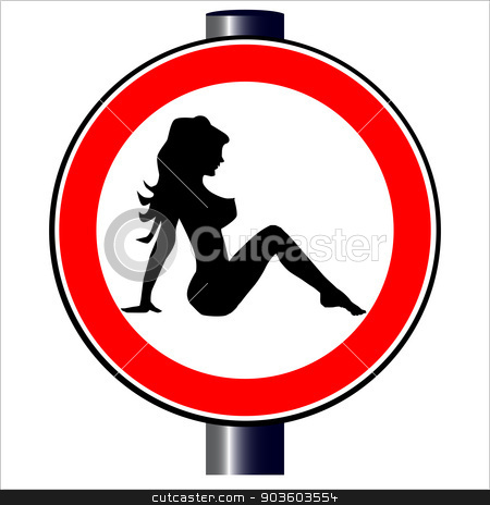 To use this stock image in your creative project, please select the size you need over to the right and click the "Add to Cart" button.
Your downloaded image will come with the Cutcaster watermark removed so don’t worry about the watermark you see on this page. Trucker Girl Road Sign stock vector clipart, A large round red traffic displaying a trucker girl silhouette by Kotto