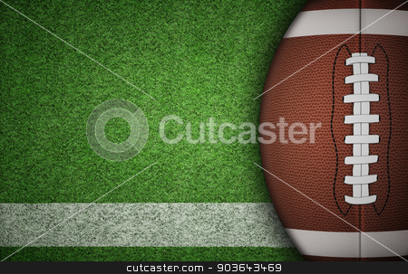 To use this stock image in your creative project, please select the size you need over to the right and click the "Add to Cart" button.
Your downloaded image will come with the Cutcaster watermark removed so don’t worry about the watermark you see on this page. American Football Ball on Grass stock photo, American football ball on green grass and white line. with lots of copy space. by Alex Stokes