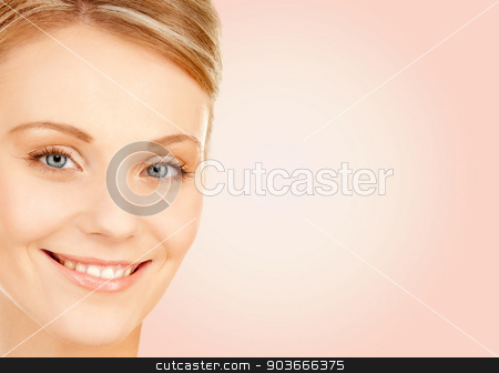 To use this stock image in your creative project, please select the size you need over to the right and click the "Add to Cart" button.
Your downloaded image will come with the Cutcaster watermark removed so don’t worry about the watermark you see on this page. beautiful young woman face stock photo, beauty, people and health concept - beautiful young woman face over pink background by Syda Productions
