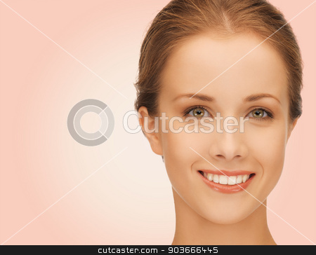 To use this stock image in your creative project, please select the size you need over to the right and click the "Add to Cart" button.
Your downloaded image will come with the Cutcaster watermark removed so don’t worry about the watermark you see on this page. beautiful young woman face stock photo, beauty, people and health concept - beautiful young woman face over pink background by Syda Productions