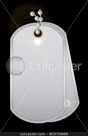 To use this stock image in your creative project, please select the size you need over to the right and click the "Add to Cart" button.
Your downloaded image will come with the Cutcaster watermark removed so don’t worry about the watermark you see on this page. Dog Tags stock vector clipart, a pair of military style dog tags with chain. by Kotto