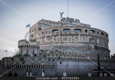 To use this stock image in your creative project, please select the size you need over to the right and click the "Add to Cart" button.
Your downloaded image will come with the Cutcaster watermark removed so don’t worry about the watermark you see on this page. View of Castel Sant'Angelo in Rome, Italy stock photo, View of Castel Sant'Angelo in Rome, Italy at sunset by Stefano Cavoretto