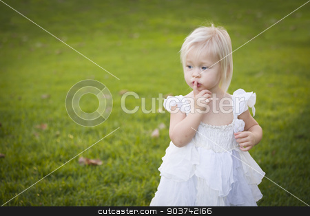 To use this stock image in your creative project, please select the size you need over to the right and click the "Add to Cart" button.
Your downloaded image will come with the Cutcaster watermark removed so don’t worry about the watermark you see on this page. Adorable Little Girl Wearing White Dress In A Grass Field stock photo, Beautiful Adorable Little Girl With Her Finger on Her Mouth Wearing White Dress In A Grass Field. by Andy Dean