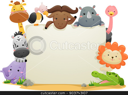 To use this stock image in your creative project, please select the size you need over to the right and click the "Add to Cart" button.
Your downloaded image will come with the Cutcaster watermark removed so don’t worry about the watermark you see on this page. Safari Animals Banner stock photo, Banner Illustration Featuring Cute Safari Animals by BNP