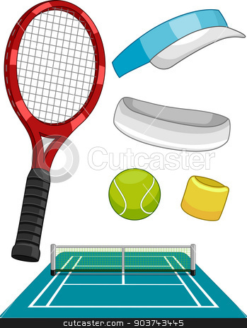 To use this stock image in your creative project, please select the size you need over to the right and click the "Add to Cart" button.
Your downloaded image will come with the Cutcaster watermark removed so don’t worry about the watermark you see on this page. Lawn Tennis Items stock photo, Illustration Featuring Different Lawn Tennis Items by BNP