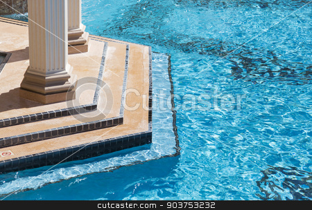 To use this stock image in your creative project, please select the size you need over to the right and click the "Add to Cart" button.
Your downloaded image will come with the Cutcaster watermark removed so don’t worry about the watermark you see on this page. Exotic Luxury Swimming Pool Abstract stock photo, Exotic Luxury Swimming Pool Water and Architecture Abstract. by Andy Dean
