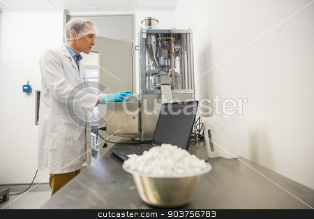 To use this stock image in your creative project, please select the size you need over to the right and click the "Add to Cart" button.
Your downloaded image will come with the Cutcaster watermark removed so don’t worry about the watermark you see on this page. Pharmacist using machinery to make medicine stock photo, Pharmacist using heavy machinery to make medicine at the laboratory by Wavebreak Media
