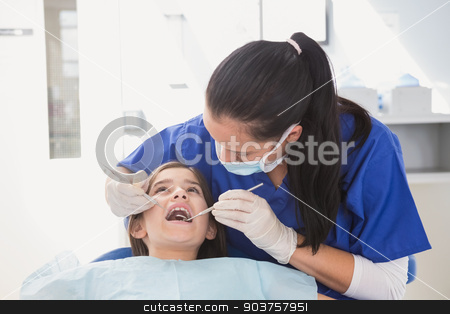 To use this stock image in your creative project, please select the size you need over to the right and click the "Add to Cart" button.
Your downloaded image will come with the Cutcaster watermark removed so don’t worry about the watermark you see on this page. Pediatric dentist using dental explorer and angled mirror stock photo, Pediatric dentist using dental explorer and angled mirror in mouth open of a patient by Wavebreak Media