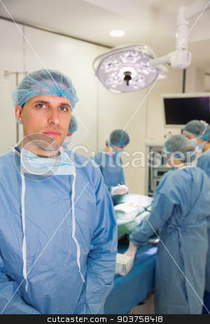 To use this stock image in your creative project, please select the size you need over to the right and click the "Add to Cart" button.
Your downloaded image will come with the Cutcaster watermark removed so don’t worry about the watermark you see on this page. Medical student in surgical gear stock photo, Medical student in surgical gear at the university by Wavebreak Media