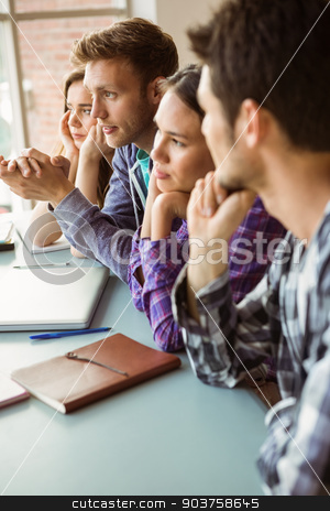 To use this stock image in your creative project, please select the size you need over to the right and click the "Add to Cart" button.
Your downloaded image will come with the Cutcaster watermark removed so don’t worry about the watermark you see on this page. Smiling friends students studying together stock photo, Smiling friends students studying together at school by Wavebreak Media