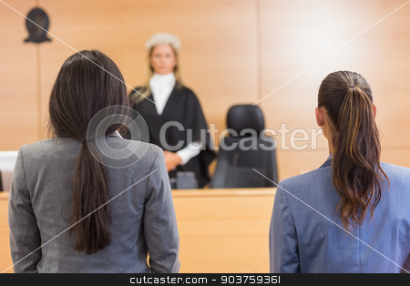To use this stock image in your creative project, please select the size you need over to the right and click the "Add to Cart" button.
Your downloaded image will come with the Cutcaster watermark removed so don’t worry about the watermark you see on this page. Lawyers listening to the judge stock photo, Lawyers listening to the judge in the court room by Wavebreak Media