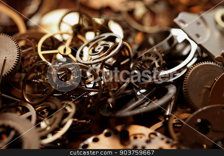 To use this stock image in your creative project, please select the size you need over to the right and click the "Add to Cart" button.
Your downloaded image will come with the Cutcaster watermark removed so don’t worry about the watermark you see on this page. Small parts of clock stock photo, Detail of clock parts for restoration by Nneirda