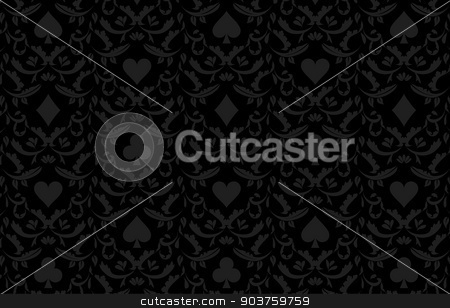 To use this stock image in your creative project, please select the size you need over to the right and click the "Add to Cart" button.
Your downloaded image will come with the Cutcaster watermark removed so don’t worry about the watermark you see on this page. Luxury black poker background with card symbols stock vector clipart, Exclusive black poker background with card symbols by Ludek Vodicka